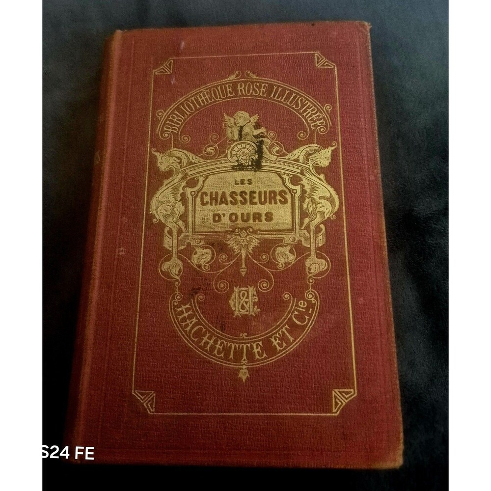 1905 Antique French Book Bruin Les Chasseurs D’Ours 1909 Greek School Prize